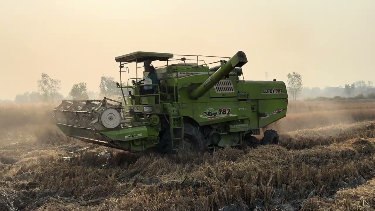 NEW LOTEY COMBINE HORVESTER 2026 MADAL #keti #agriculture #khetibadi #farming #farmer #viralvideo 
