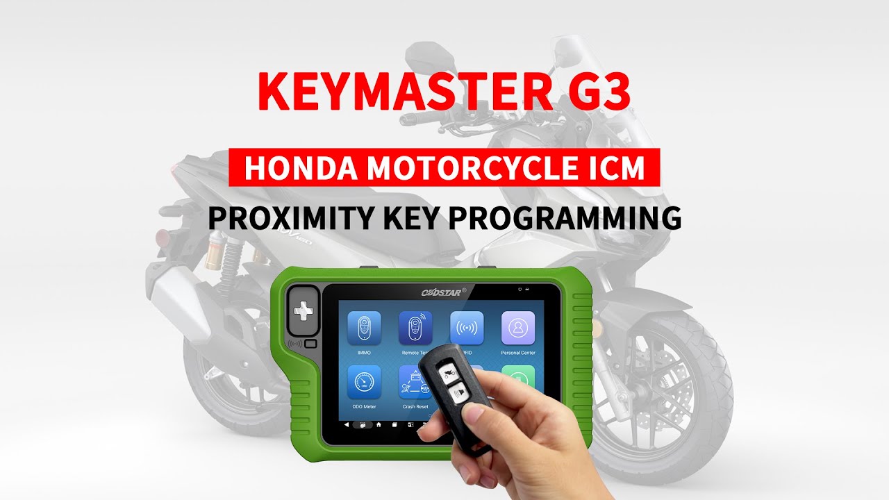 OBDSTAR X300 Classic G3 HONDA MOTORCYCLE ICM PROXIMITY KEY PROGRAMMING