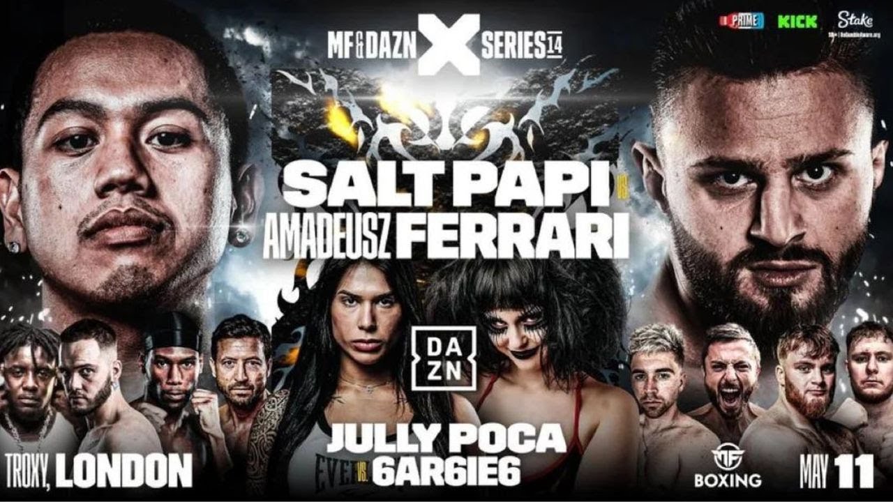 LIVE 🔴 MF & DAZN: X SERIES 14 MISFITS BOXING | WATCHALONG LIVE STREAM | SALT PAPI, KING KENNY & MORE