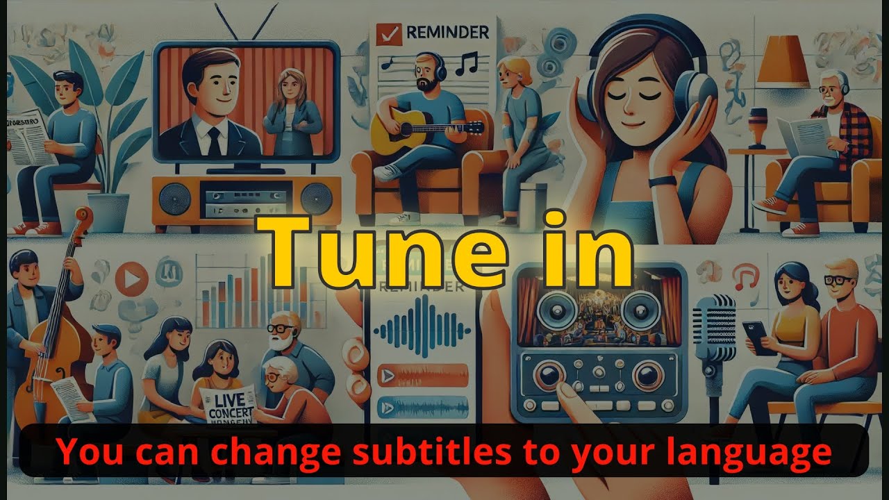 Tune in meaning with 5 examples