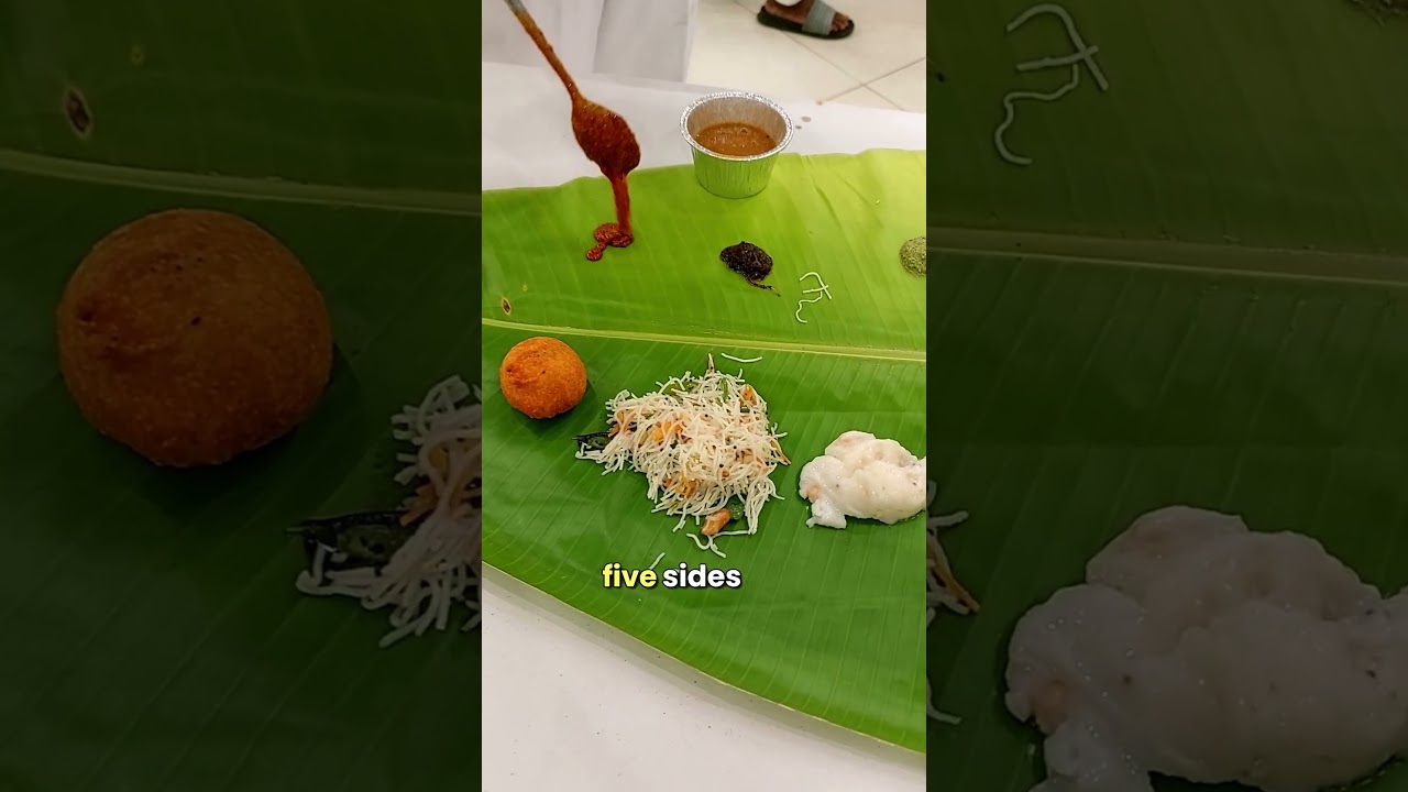 Великолепный свадебный пир в южноиндийском стиле! 🍽️✨