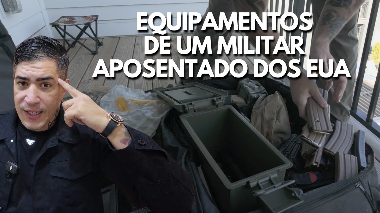 10.000  munições ? Equipamento PESSOAL de um sargento do Exército Americano depois que ele APOSENTA