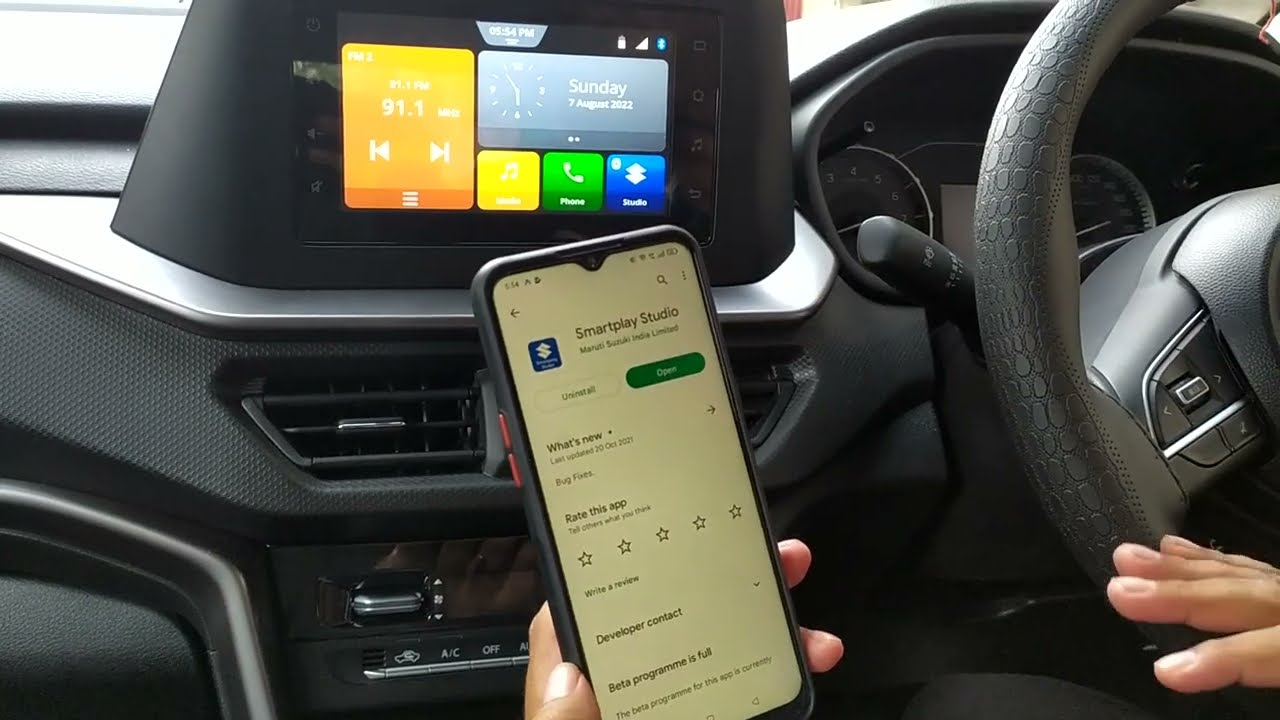 Brezza VXI ka MARUTI Suzuki smart play studio कैसे connect करे,  कमाल के function है