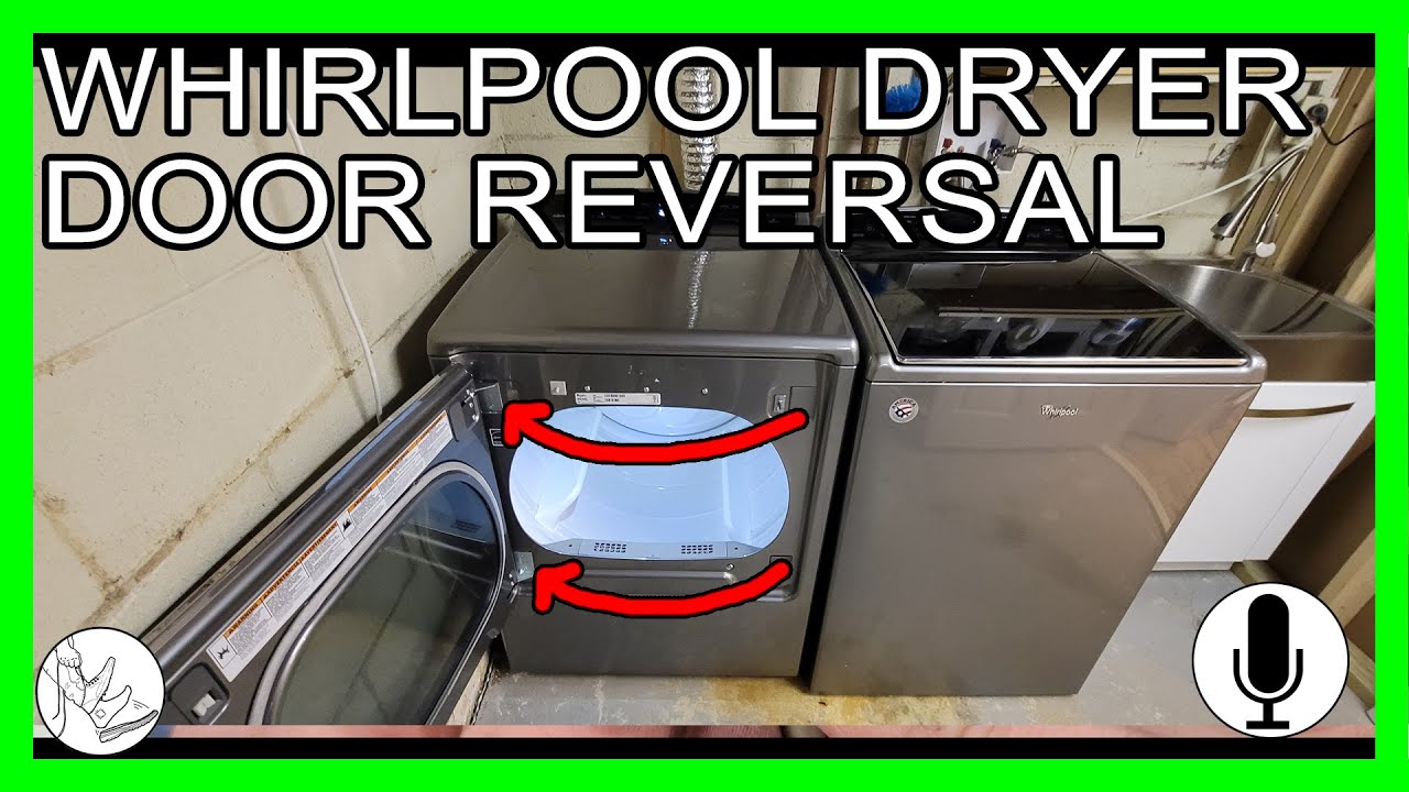 Как перевесить дверцу сушильной машины Whirlpool/Maytag Cabrio (и избавиться от косоглазия)