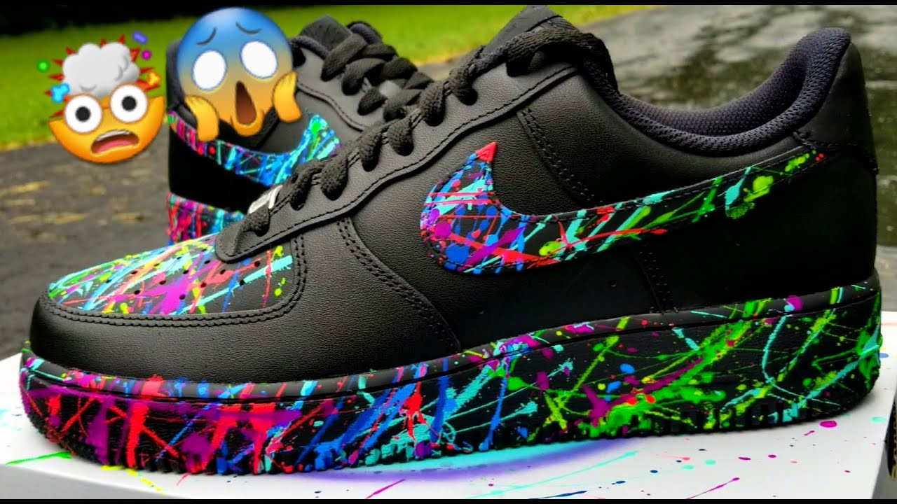 КАК ЗАБРЫЗГНУТЬ КРОССОВКИ НА ТАМОЖЕННОЙ КРОССОВКЕ (NIKE AF1S)