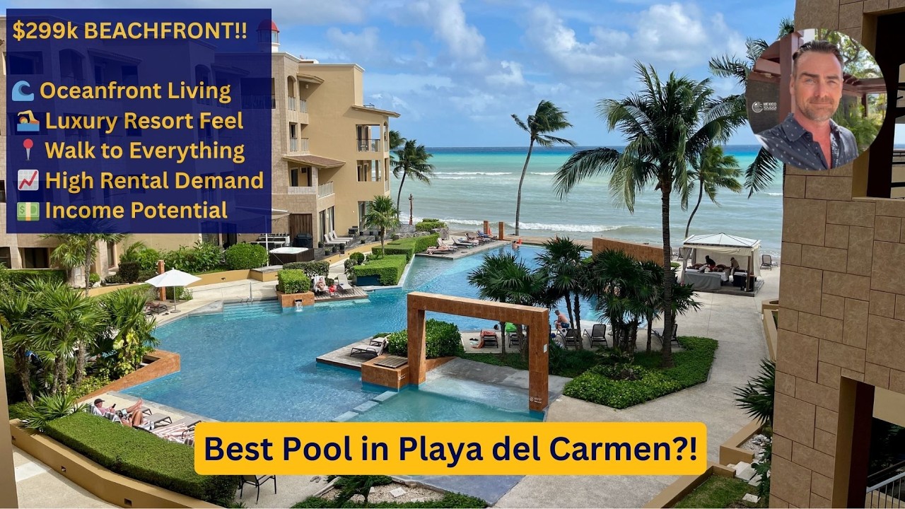 Beachfront Playa del Carmen Condo For Sale - 1BR Oceanview in Prime Centro - $299k