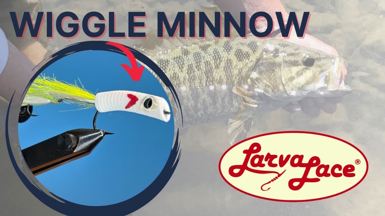 One of the best streamer patterns known to man:  Tying a Wiggle Minnow - Fly Tying with Larva Lace.