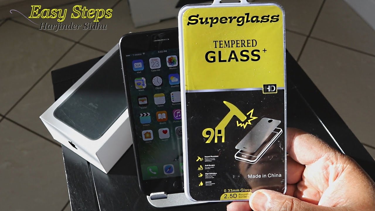 How to Put Tempered Glass Screen Protector on iPhone 7 Plus | Superglass Screen Protector