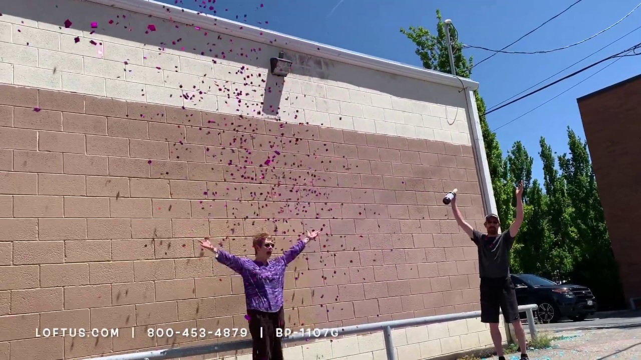 Gender Reveal Pink Champagne Confetti Popper (BP-1107G)