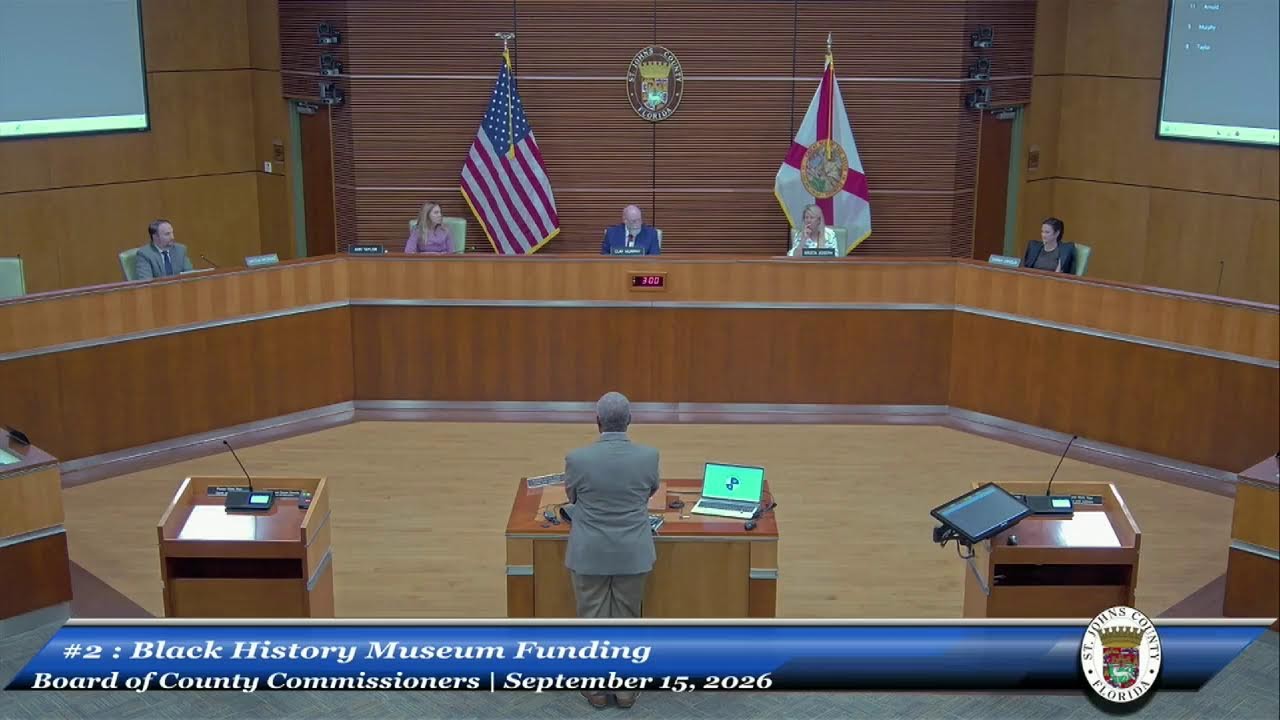 St. Johns County Special BCC Meeting / Budget Hearing Livestream