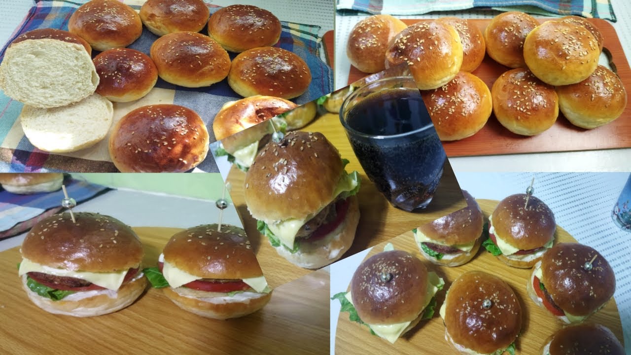 خبز البورغر🍔 أحسن من تاع المحلات 1000 مرة 👍خفيف و قطني😋 وناجح💯 ما تزيديش تشريه من برا