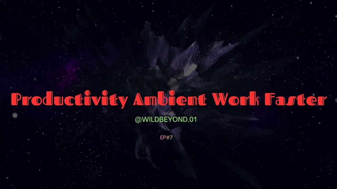 Productivity Ambient — Work Faster (40 MIN) | Deep Focus — No Vocals