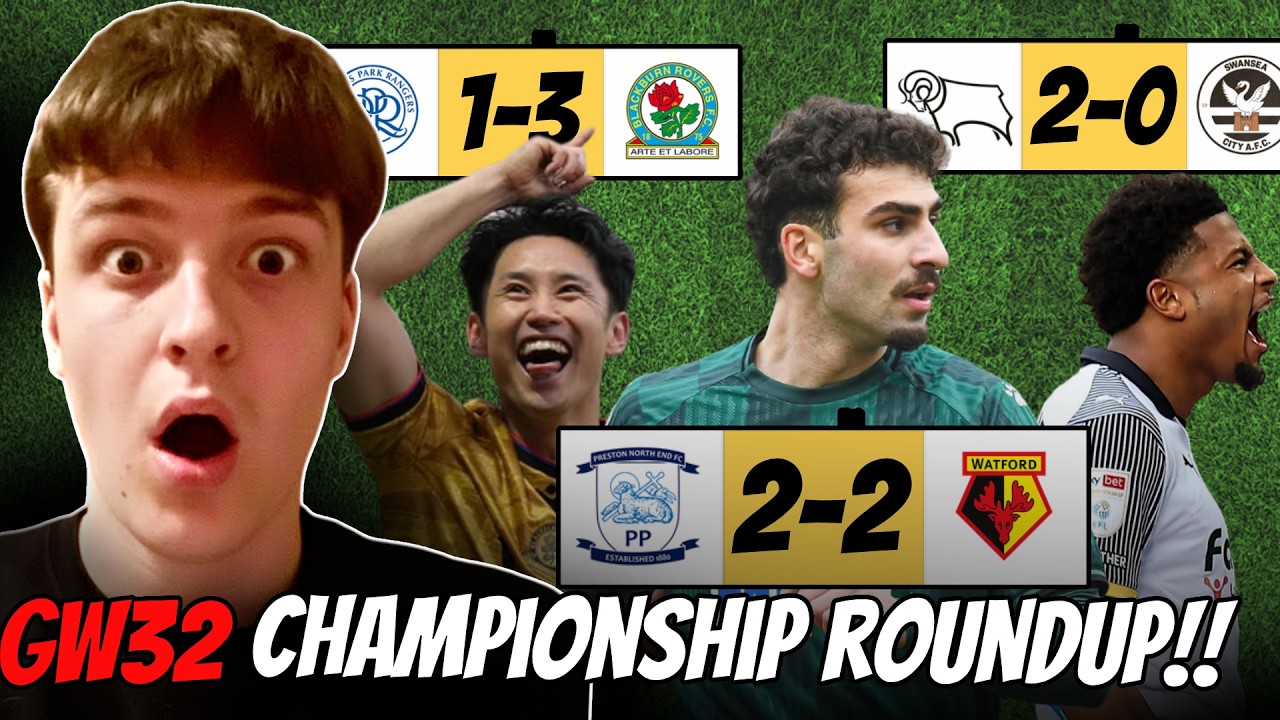 Blackburn pick up a vital win, Derby win 2-0, Preston & Watford draw| EFL Championship Review GW32!