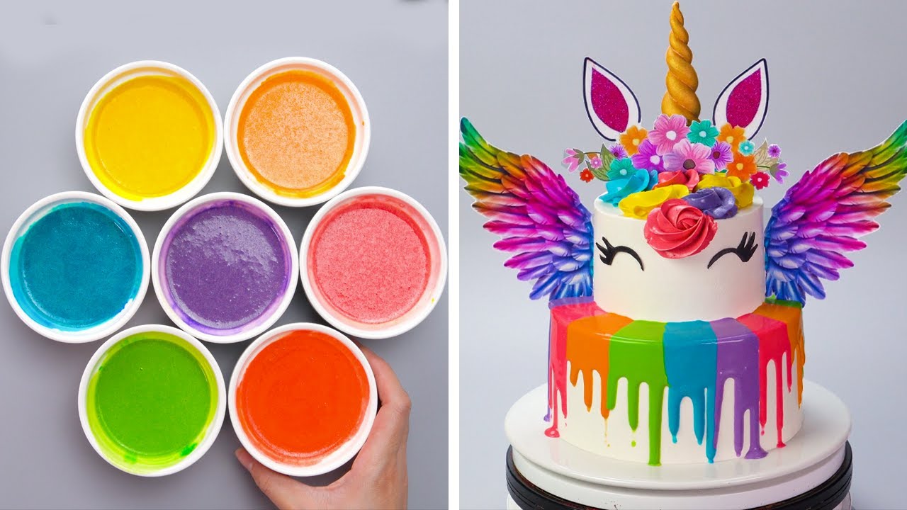 Top Amazing Cake Decorating Recipes For All the Rainbow Cake Lovers | So Tasty