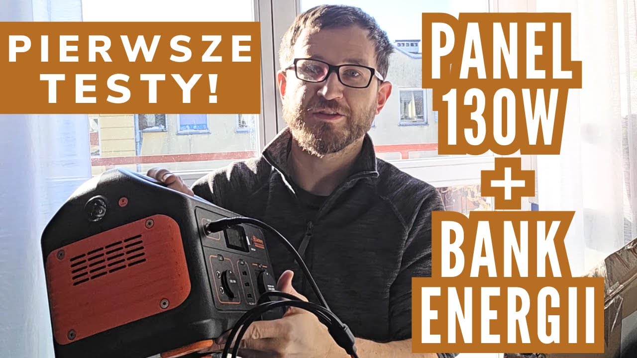 Panel solarny 130W Eco Worthy PLUS Bank Energii Jackery Explorer 500 PIERWSZE TESTY