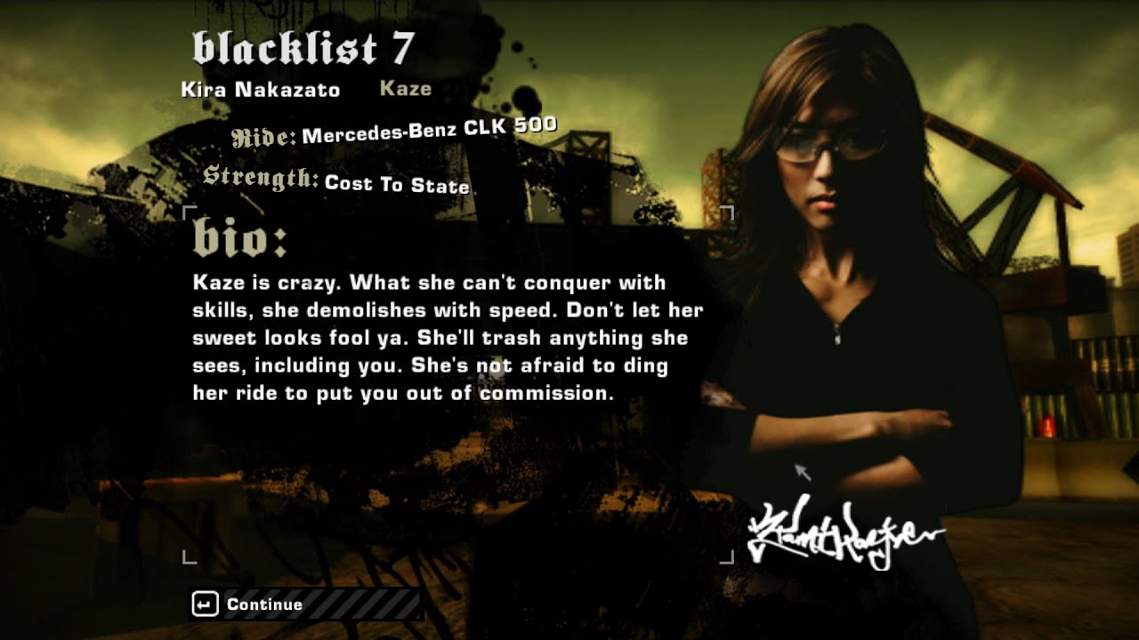 Need for Speed Most Wanted 2005 - Blacklist 7 Kaze