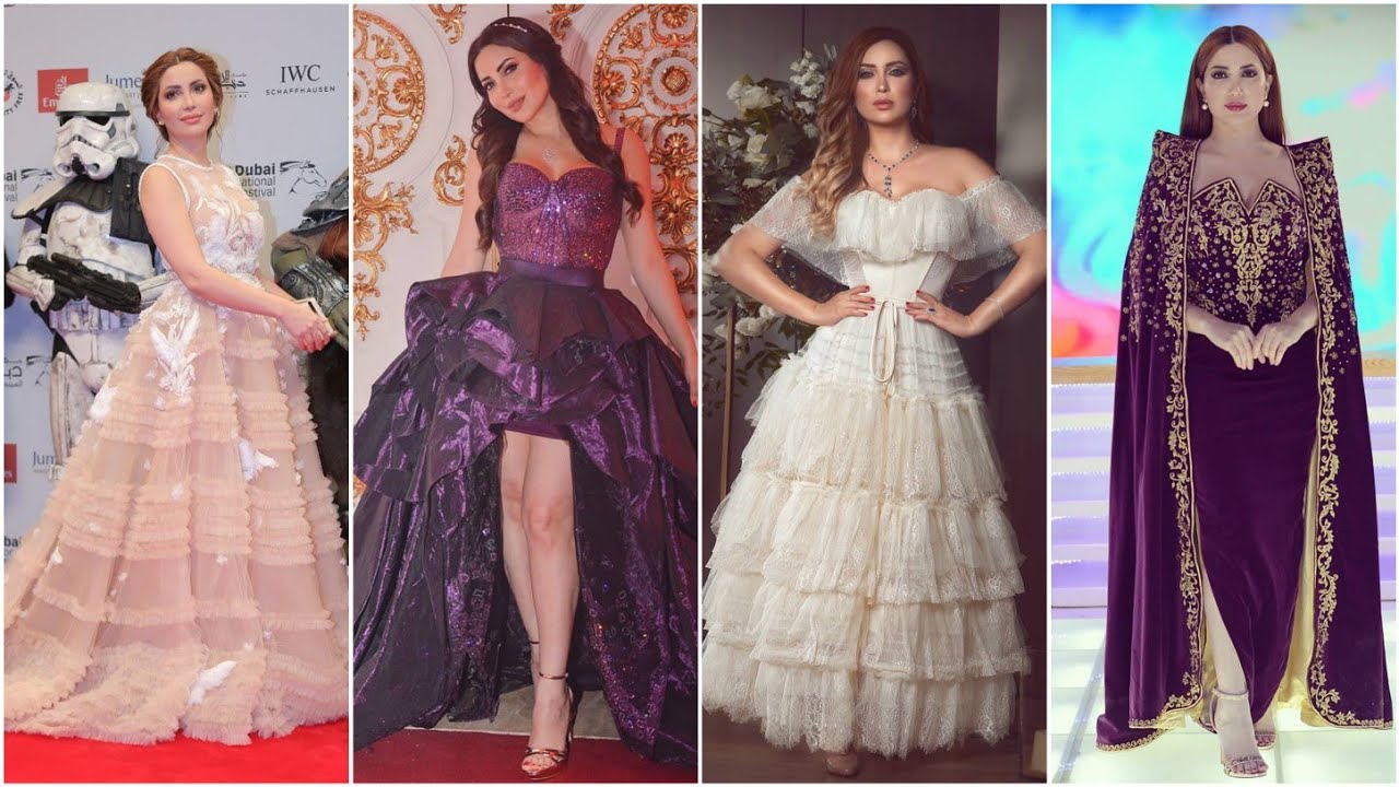 اجمل اطلالات نسرين طافش بفساتين مميزة من عام 2015 الى 2020