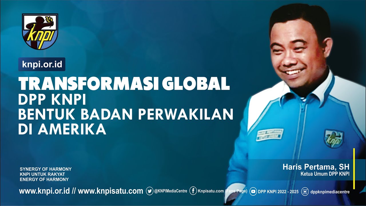 TRANSFORMASI GLOBAL, DPP KNPI MEMBENTUK BADAN PERWAKILAN DI AMERIKA SERIKAT