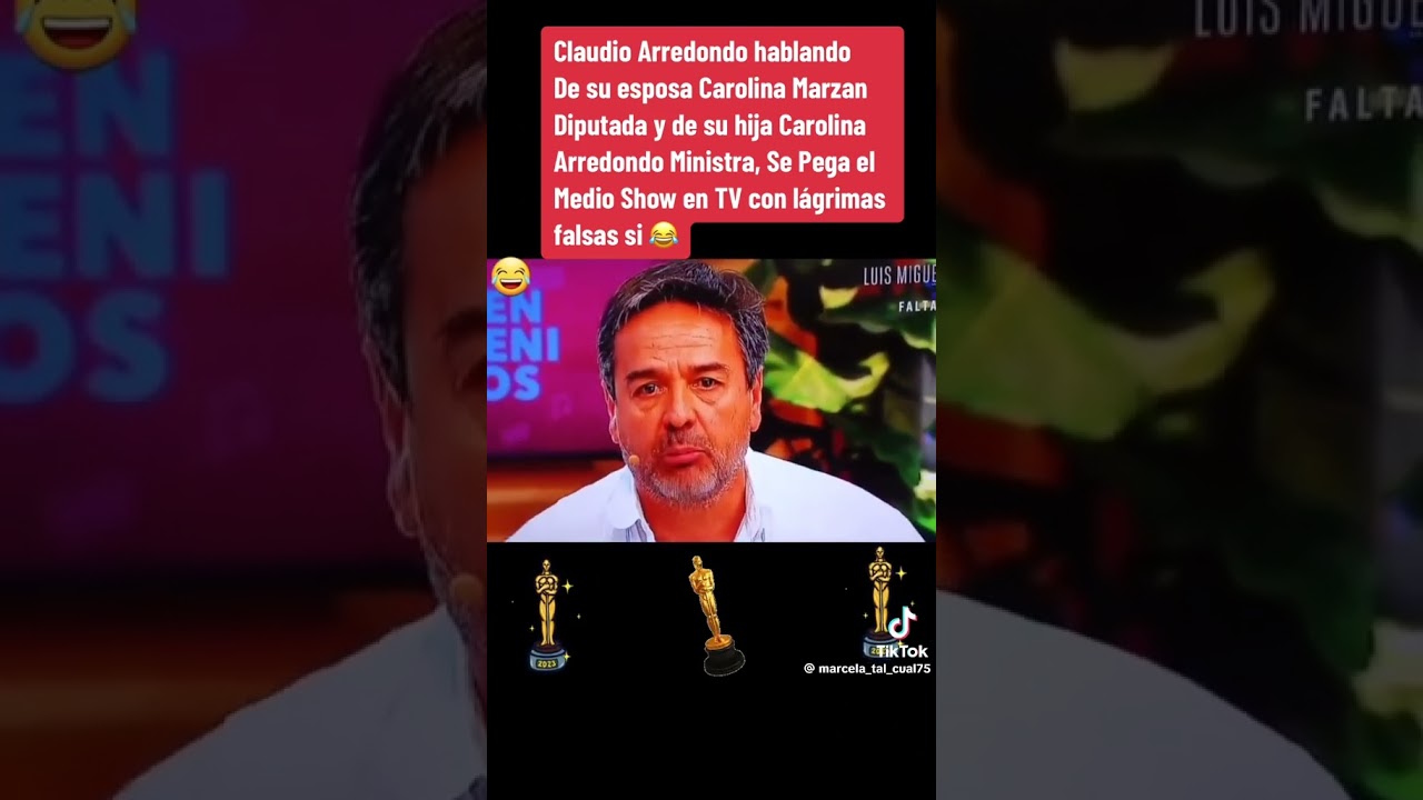 L&aacute;grimas falsas del comunista actor Claudio Arredondo.