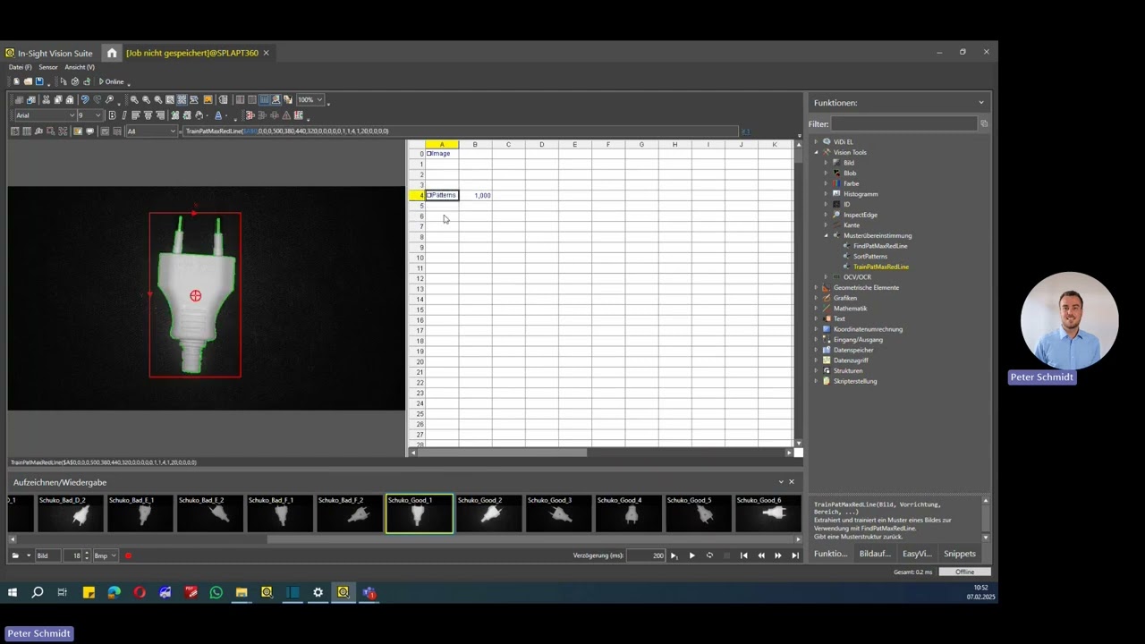 in-sight vision suite - pattern recognition