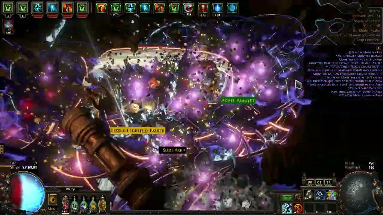 Path of Exile 3.27 - Golem stack Storm burst elementalist T17
