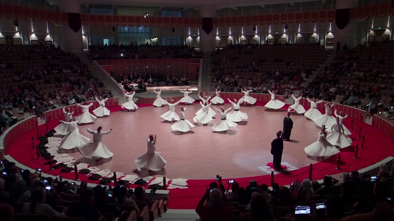 Sema Ceremony: the start of Whirling Dervishes Dance.