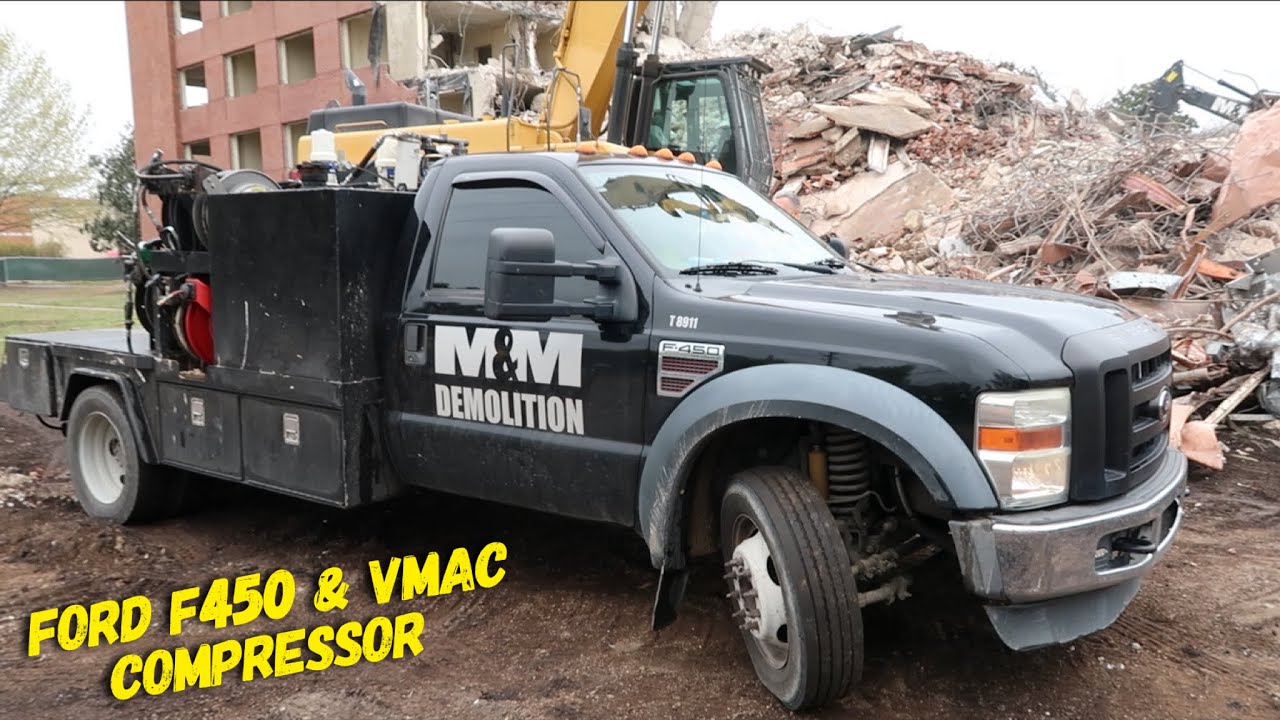 Ford F450 service truck | Vmac under hood compressor