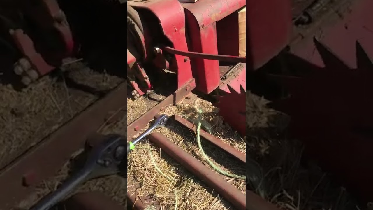 International 46 baler knife adjustment 02