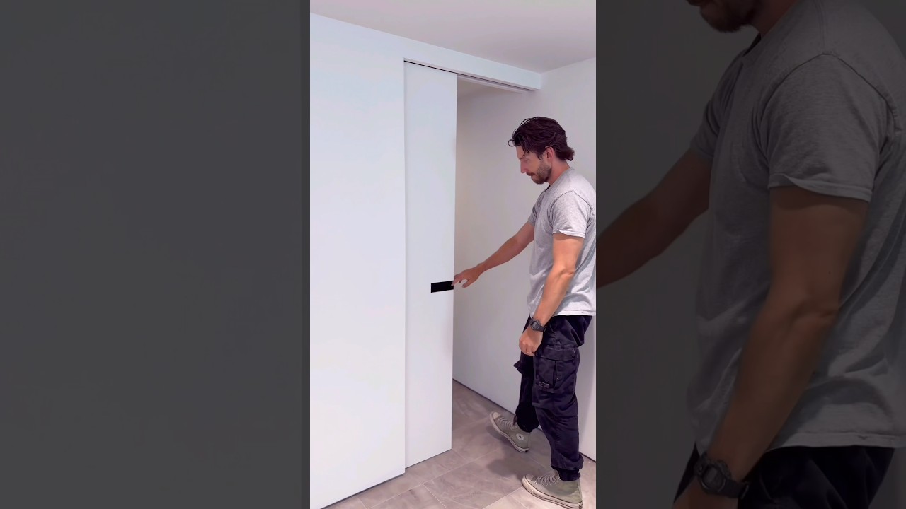 We found the PERFECT POCKET DOOR hardware - Full Tutorial is now on our page!