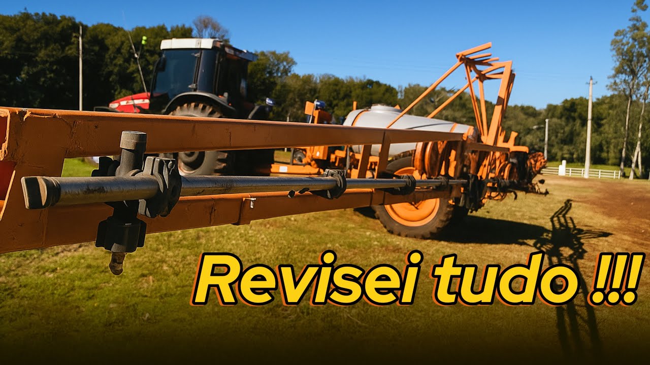 REVISEI AS BARRAS DO PULVERIZADOR NOVO