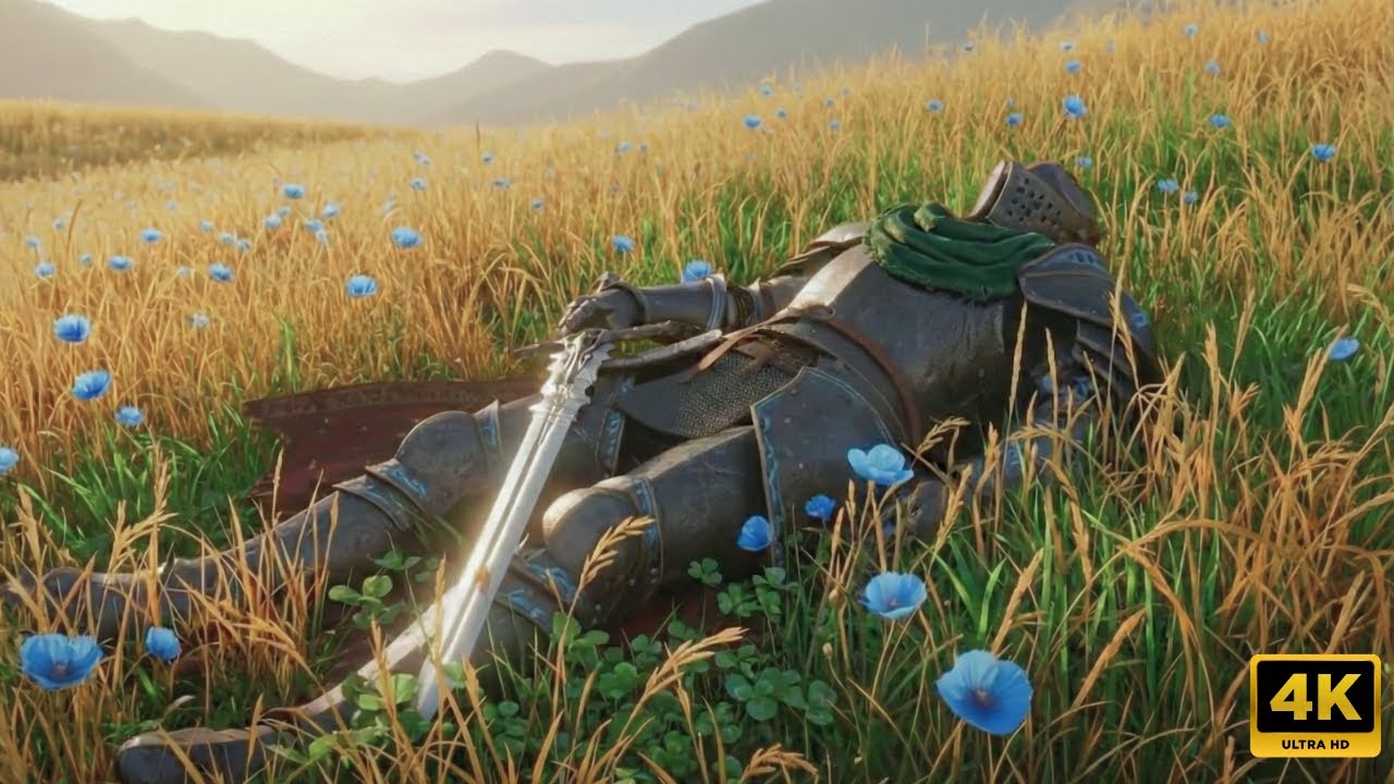 RELAXING WITH THE KNIGHT IN PEACEFUL LANDS  | 4K Ultra Realistic Tranquil World Of Knights