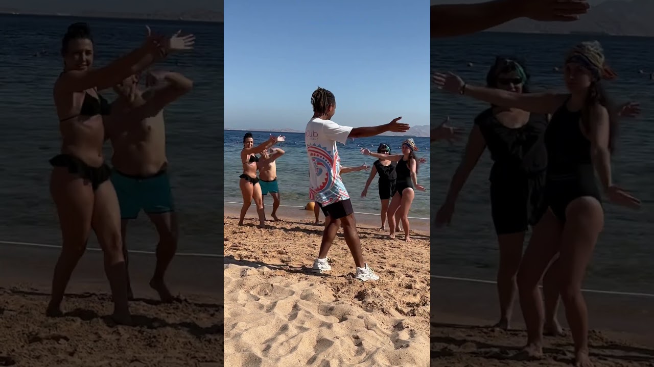Animation team. Dancing on the beach. Sierra hotel. Sharm el Sheikh. Танцуют все! #animation #beach