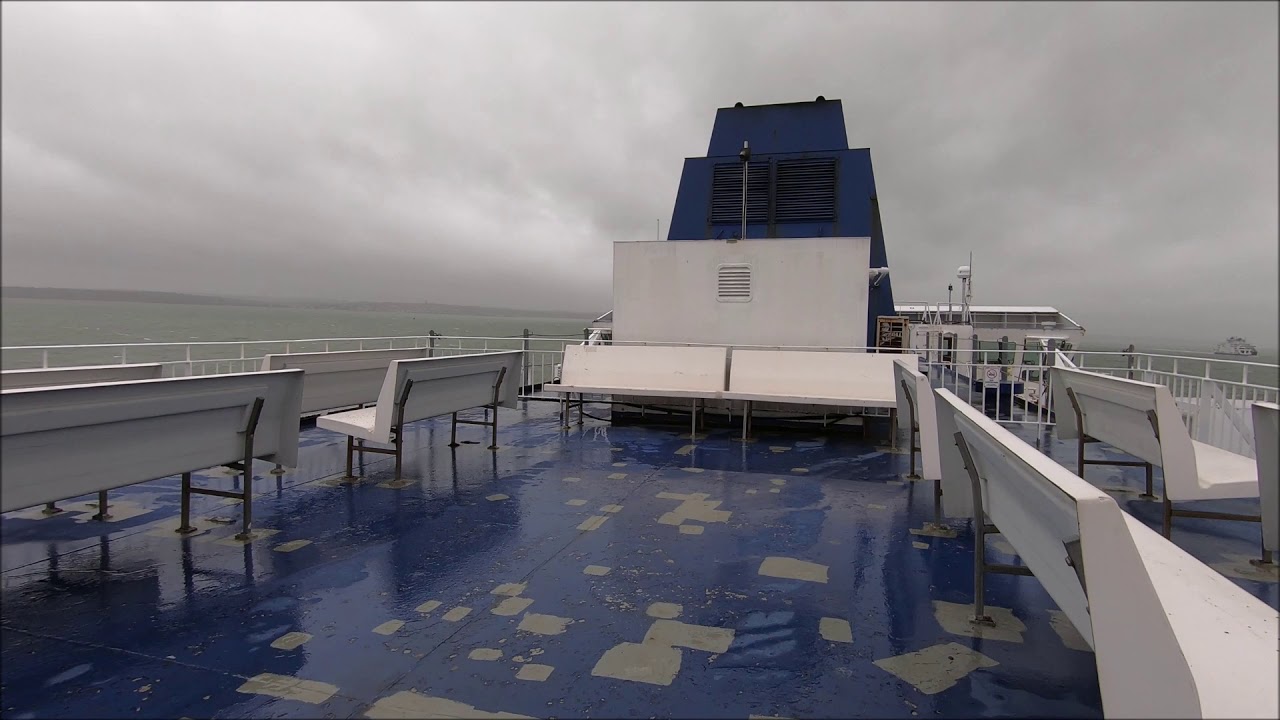 A Wild And Windy Day On The Solent - Wightlink Car Ferry - Isle Of Wight - February 2020 | kittikoko