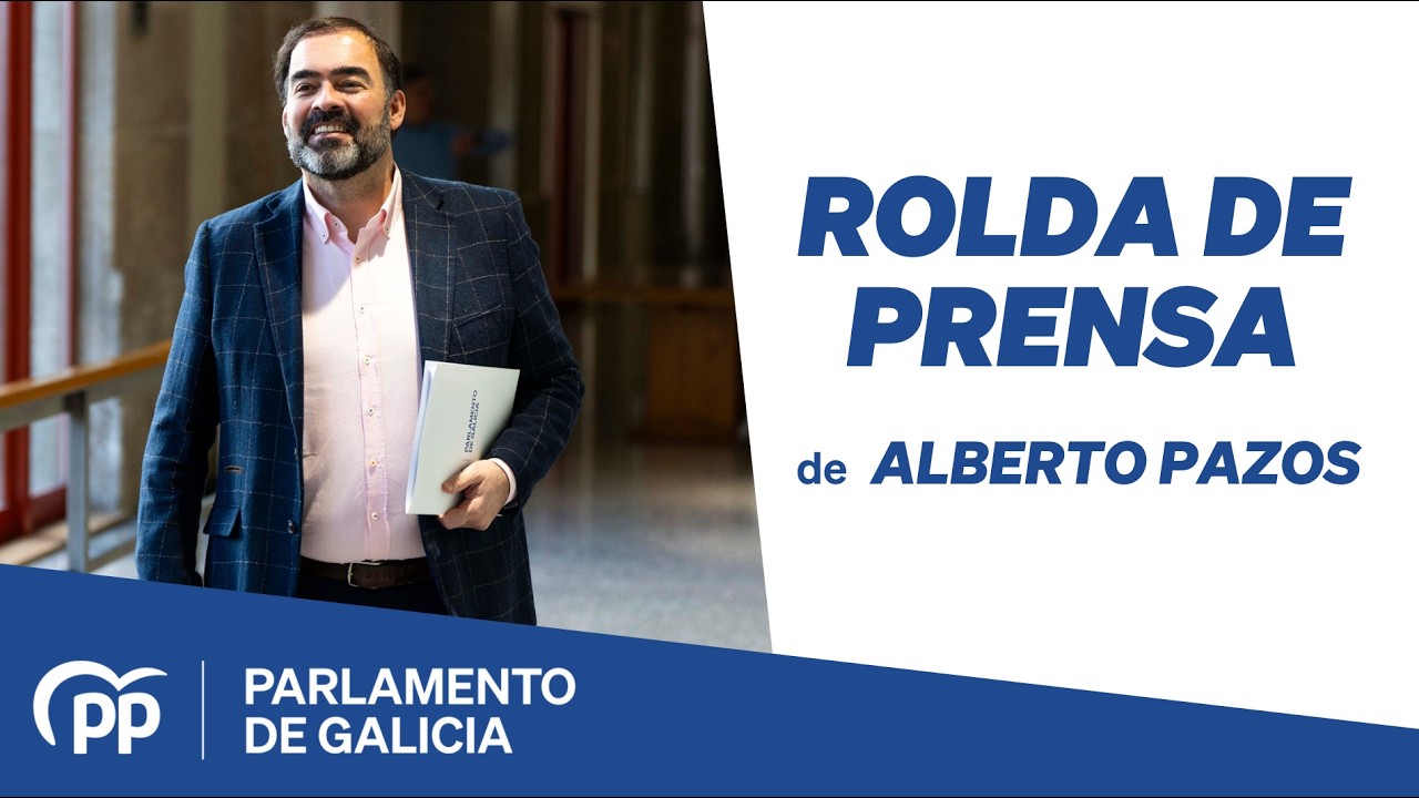 Rolda de prensa de Alberto Pazos, 20 de febreiro de 2026
