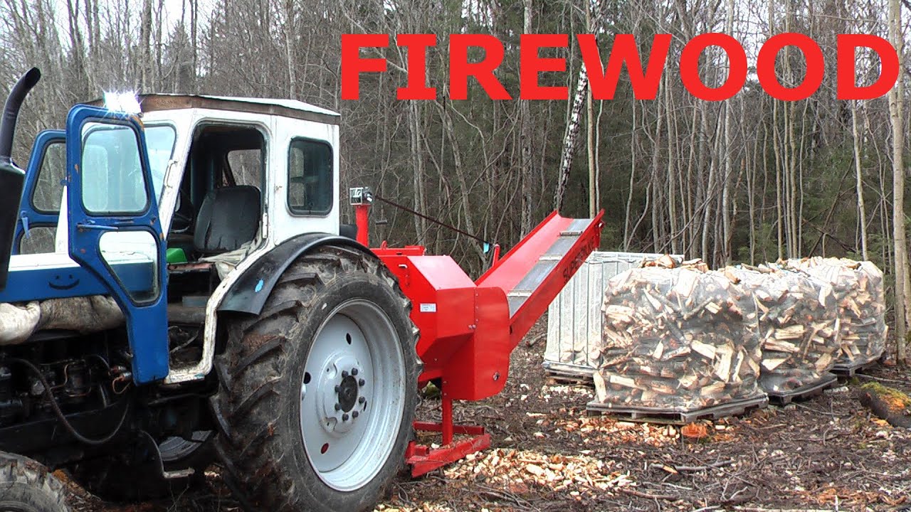 Superpilke firewood processor with Palax Motti bag system