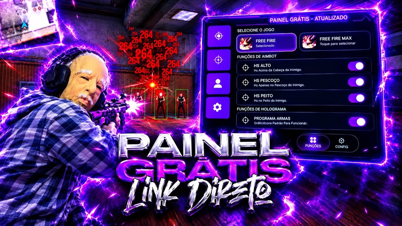 PAINEL GRATIS!✅ANDROID & IPHONE !XIT FF ATUALIZADO 2026! LINK DIRETO MEDIAFIRE!🔥