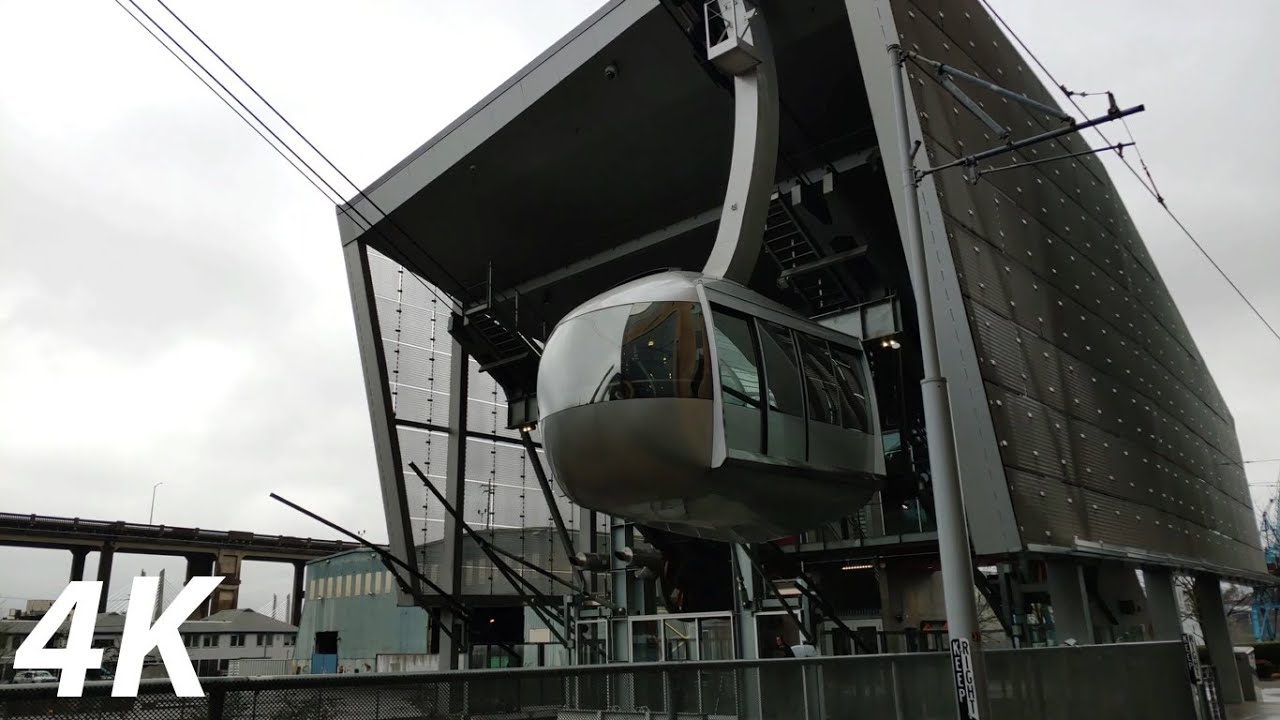 ⁴ᴷ⁶⁰ Portland Aerial Tram: South Waterfront - Marquam Hill (OHSU)