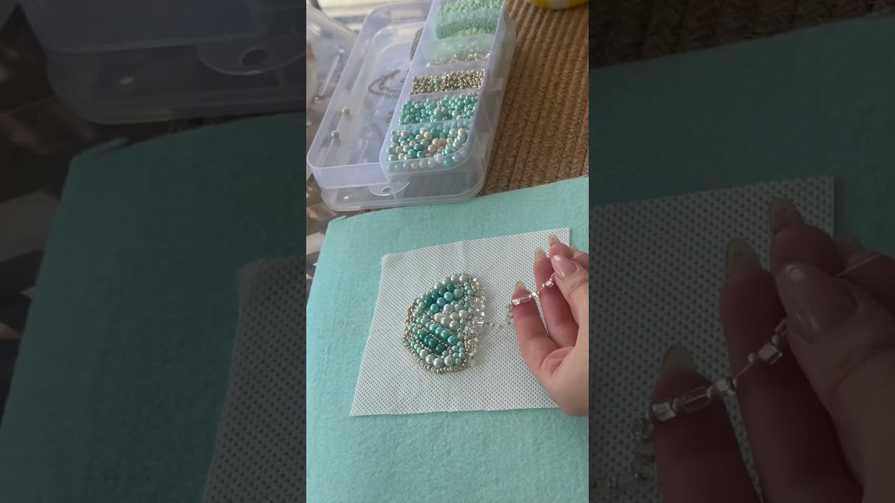 Boncuklu charm yapıyorum.🎀 #beadbag #diy #beadbags