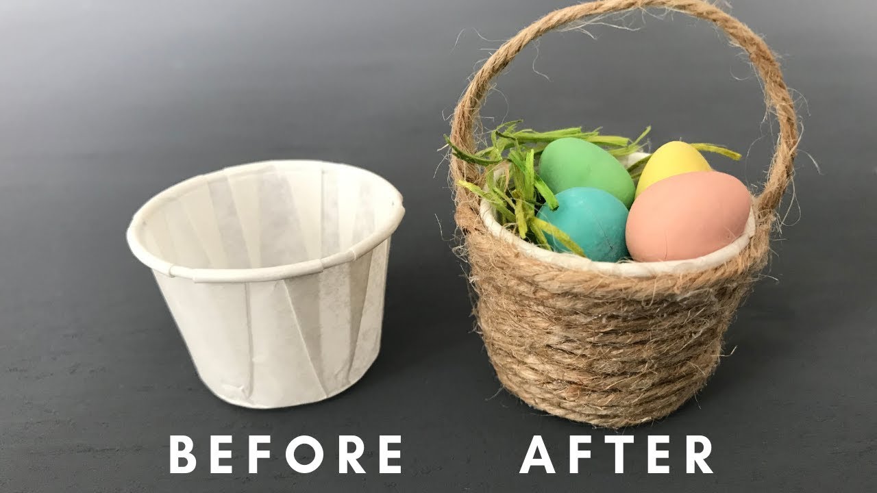 Easy DIY Mini Easter Egg Basket