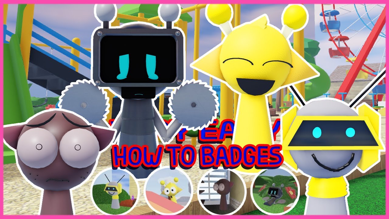 Roblox - Update - How to get  4  Badges in 3D Sprunki Retroplay