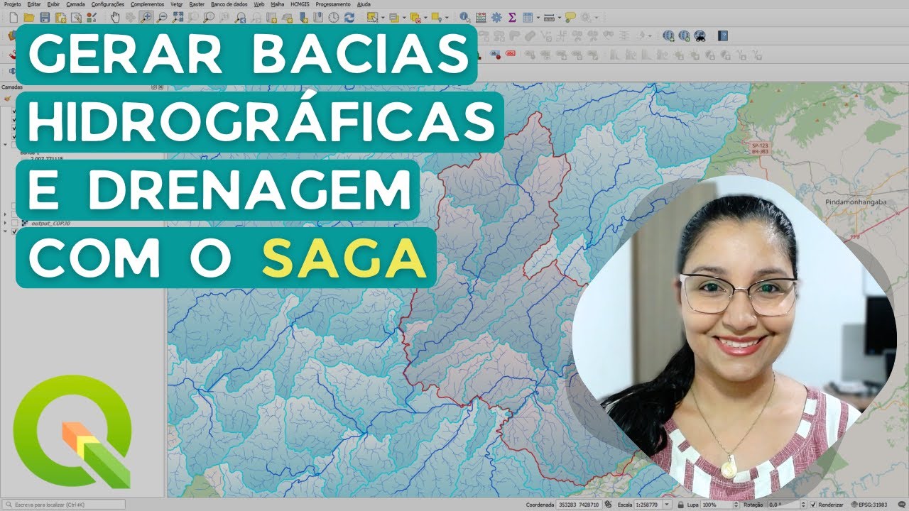 Gerar bacias hidrográficas e drenagem com o SAGA GIS no QGIS