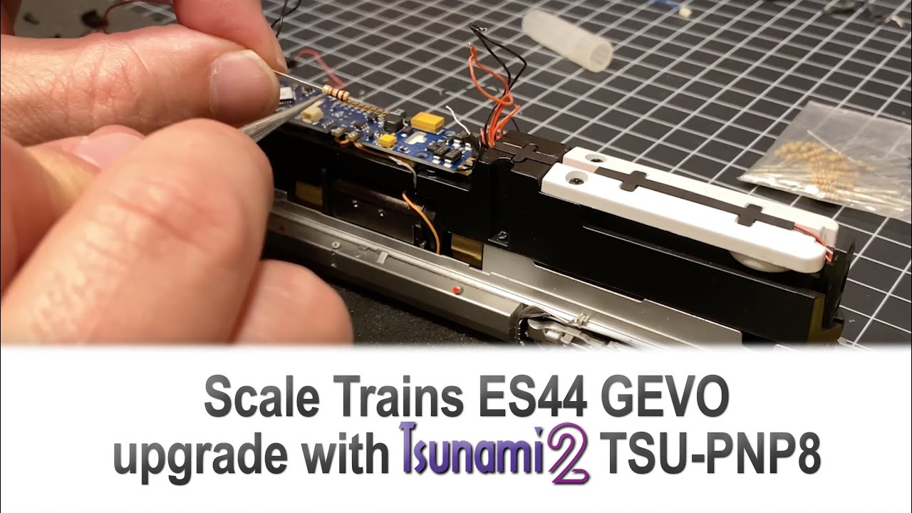 Tsunami2 TSU-PNP8 decoder install in a Scale Trains ES44  GEVO - Access all of your lights!