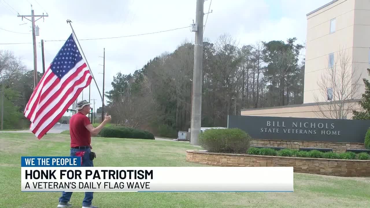 We the People: Vietnam veteran waves American flag when drivers honk in Alex City