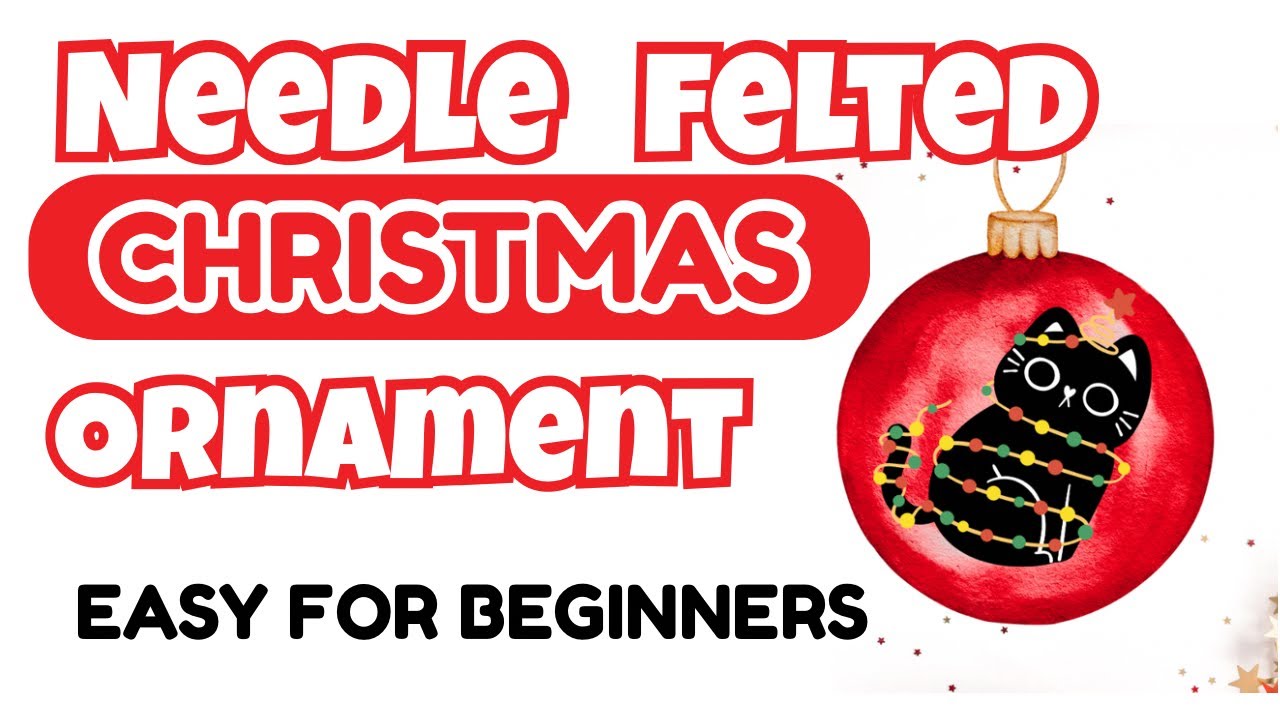 Make the CUTEST Felt Cat Ornament EVER with These Easy Steps