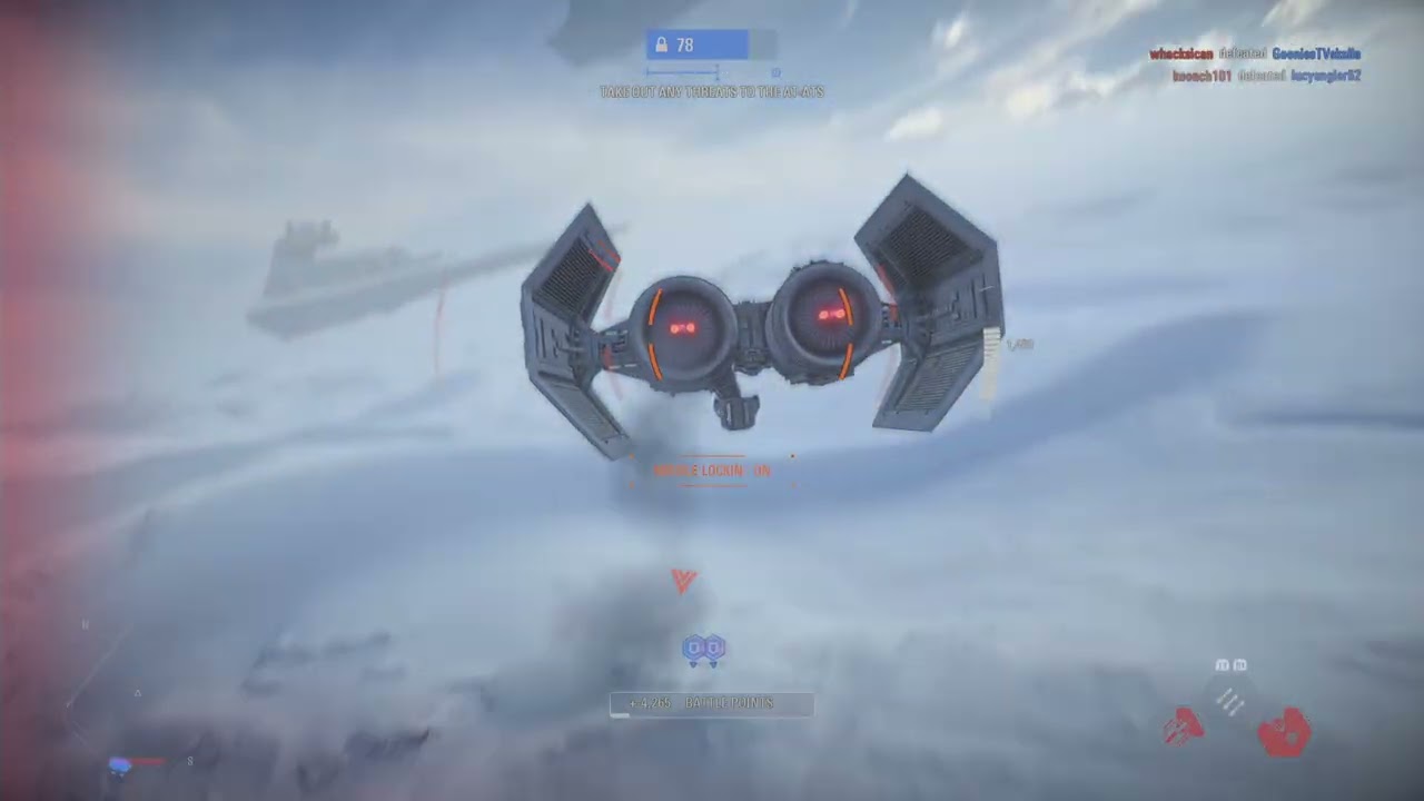 1v3 in the skies above Hoth!