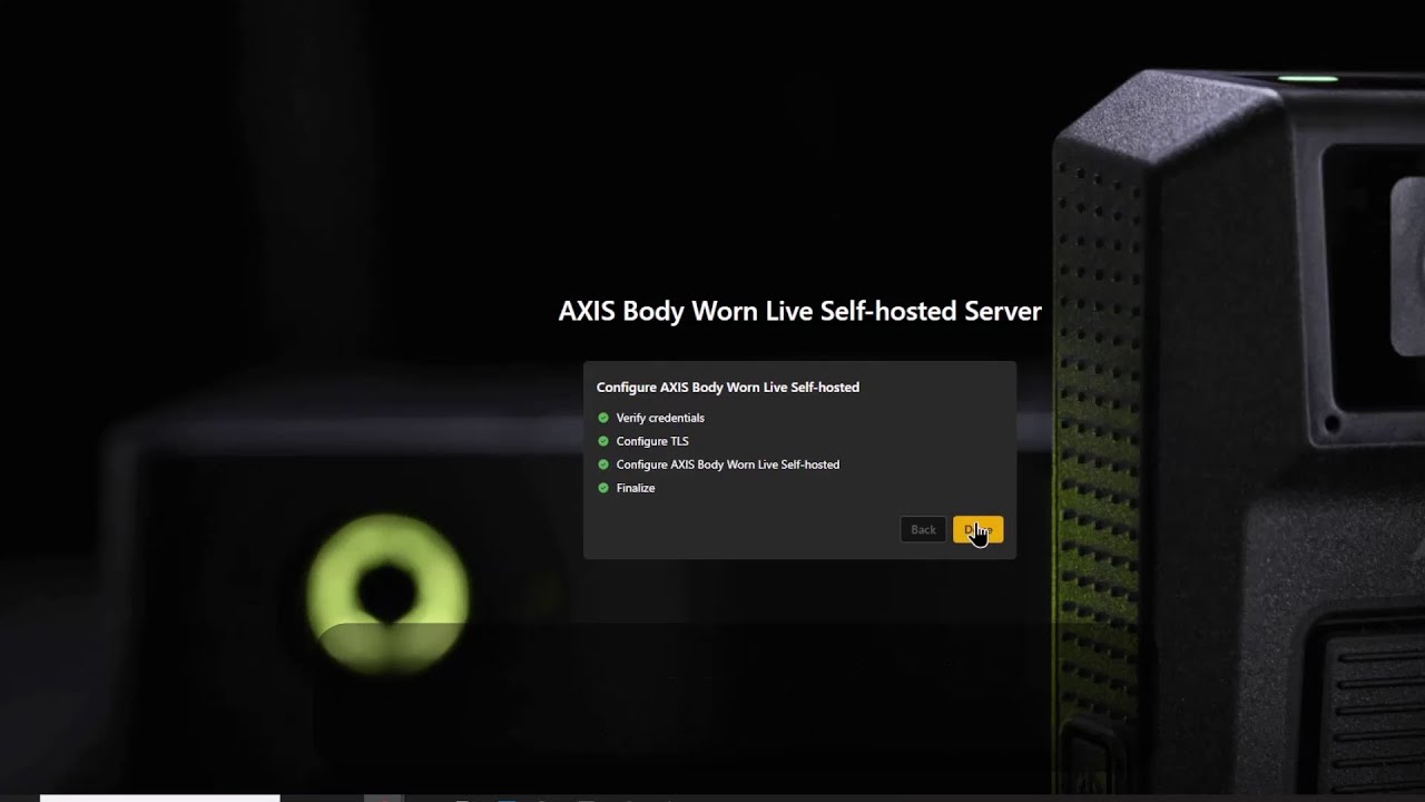 AXIS Body Worn Live Self-hosted - Set up in Milestone XProtect
