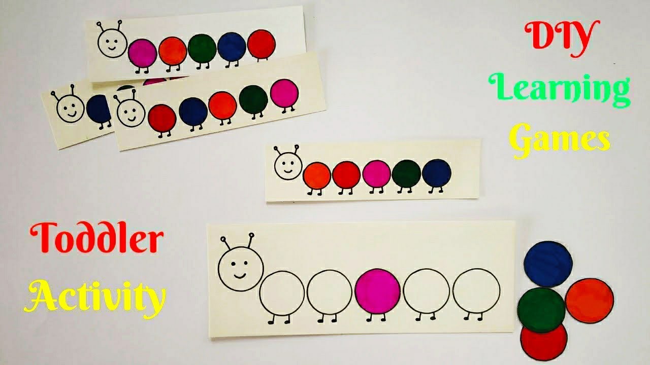 DIY Game#1 | Quick and Easy Learning Game for Toddlers | Activities to keep Toddler Engaged