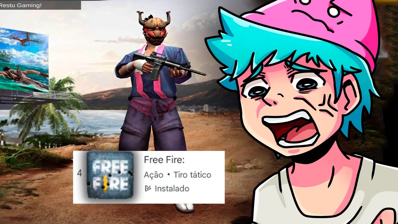 ENTREI NO FREE FIRE DE 2018... (É SERIO)