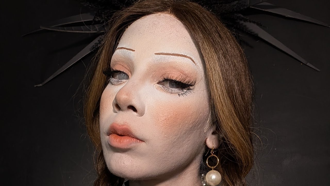 Haunted Doll Makeup Tutorial | Creepy Porcelain Doll Transformation