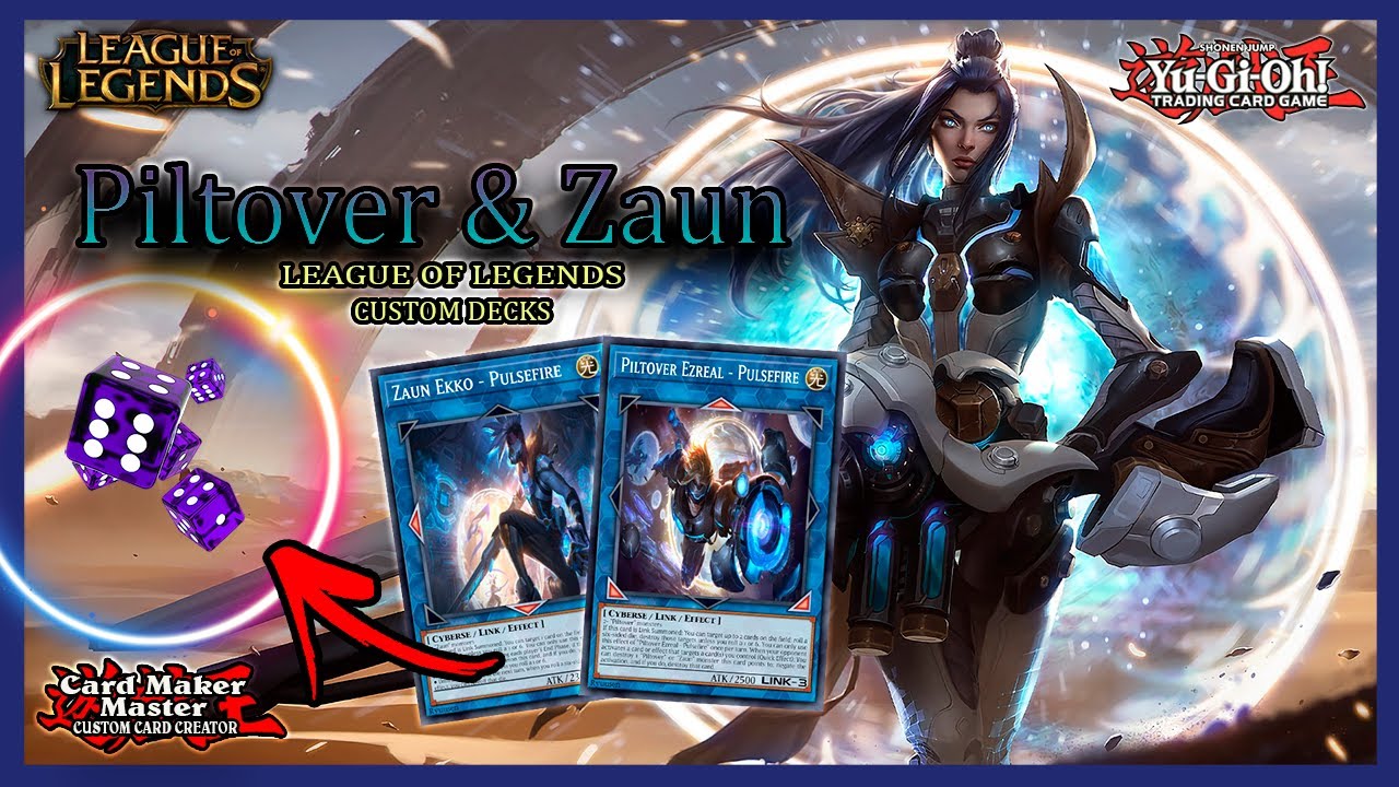 Piltover & Zaun Custom Deck Showcase 🧨💥  | Replays + Decklist​ 🎴​ | 𝗬𝘂-𝗚𝗶-𝗢𝗵! Custom Cards